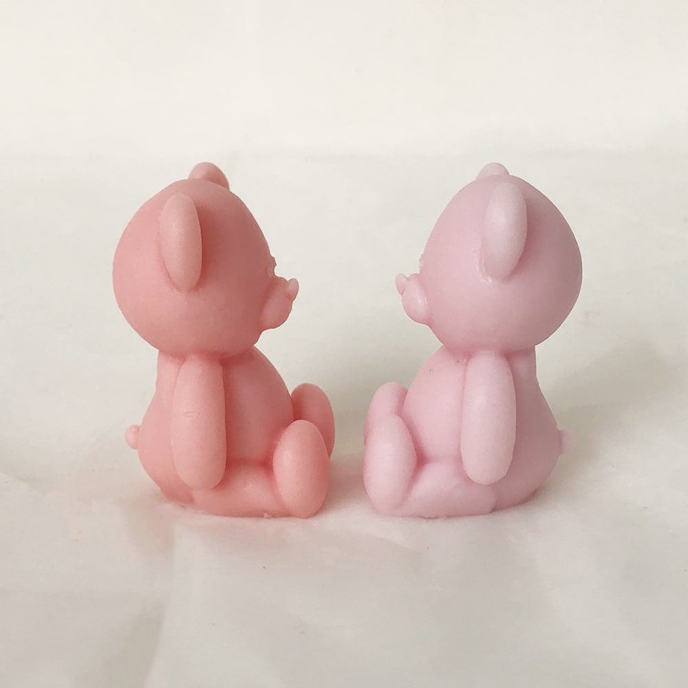 Korean Version Of Little Bear Mold - Fat Dwen Bear Candle Silicone Mold, Diy Aromatherapy Gypsum Decoration, Sitting Bear Mold 8304xs