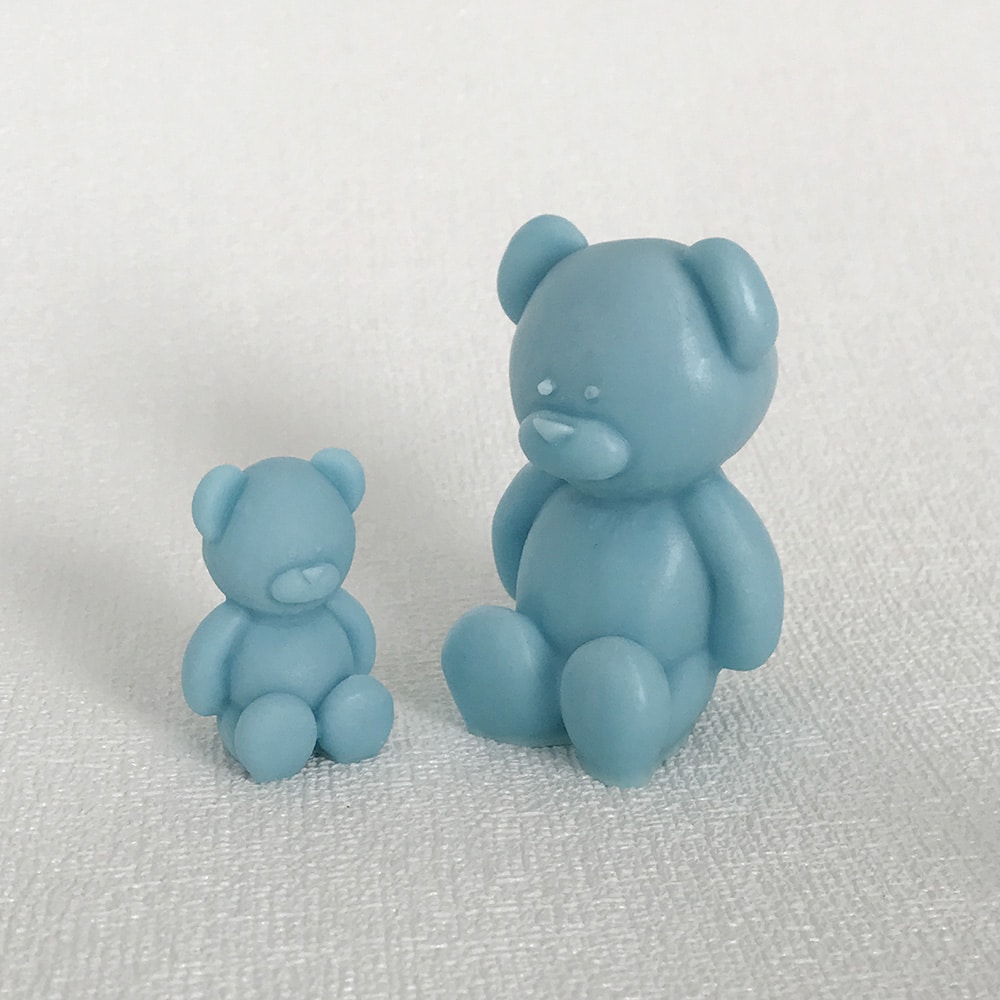 Korean Version Of Little Bear Mold - Fat Dwen Bear Candle Silicone Mold, Diy Aromatherapy Gypsum Decoration, Sitting Bear Mold 8304xs