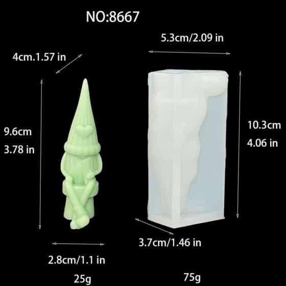 Love Doll Silicone Mold Goblin Dwarf Diy Valentine's Day Aromatherapy Candle Hand Gift Mold 8667