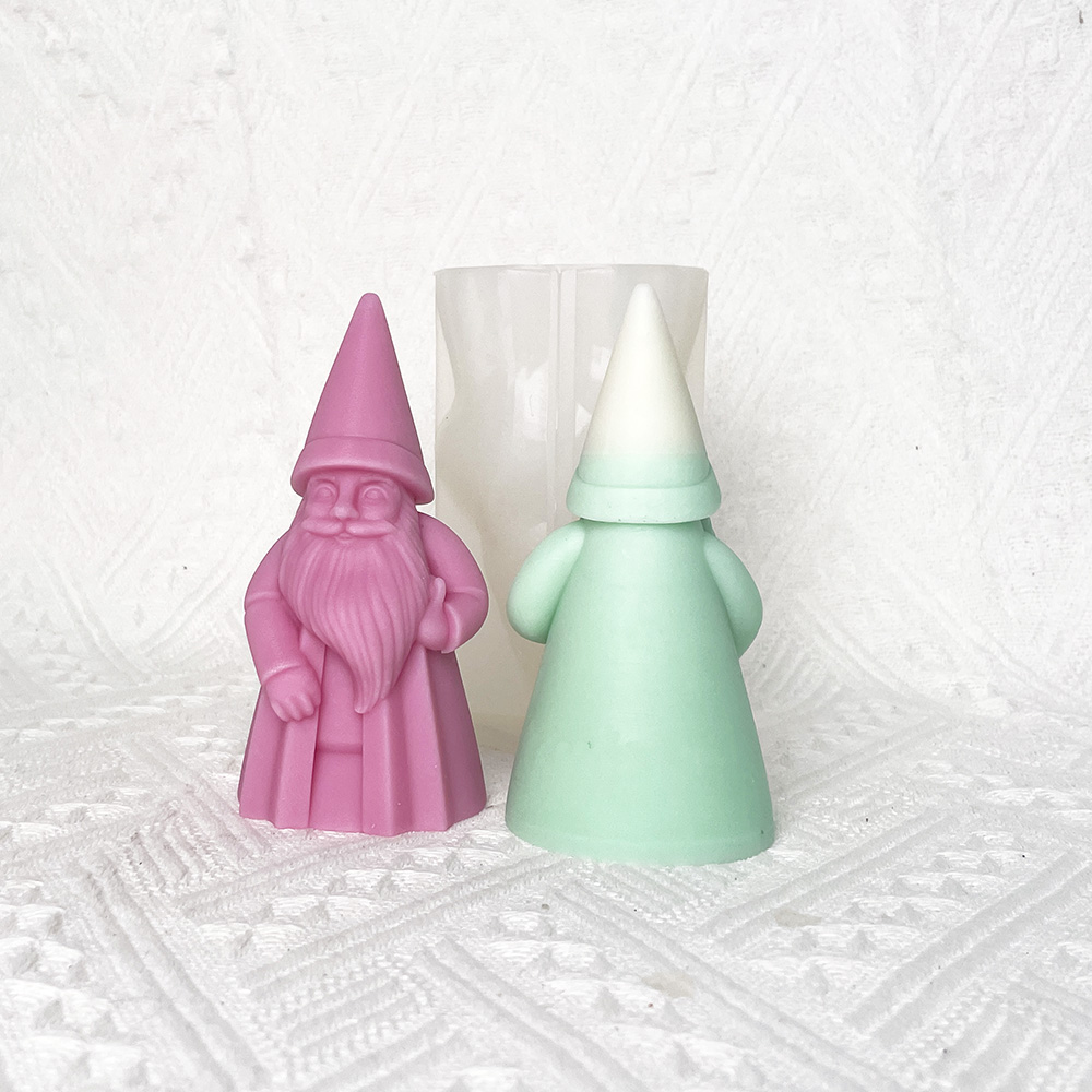 Santa Claus Candle Silicone Mold Diy Christmas Handmade Aromatherapy Expanded Fragrance Stone Candle Hand Gift Mold 8671