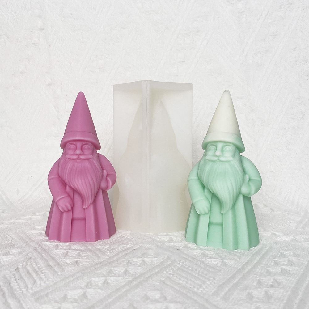 Santa Claus Candle Silicone Mold Diy Christmas Handmade Aromatherapy Expanded Fragrance Stone Candle Hand Gift Mold 8671