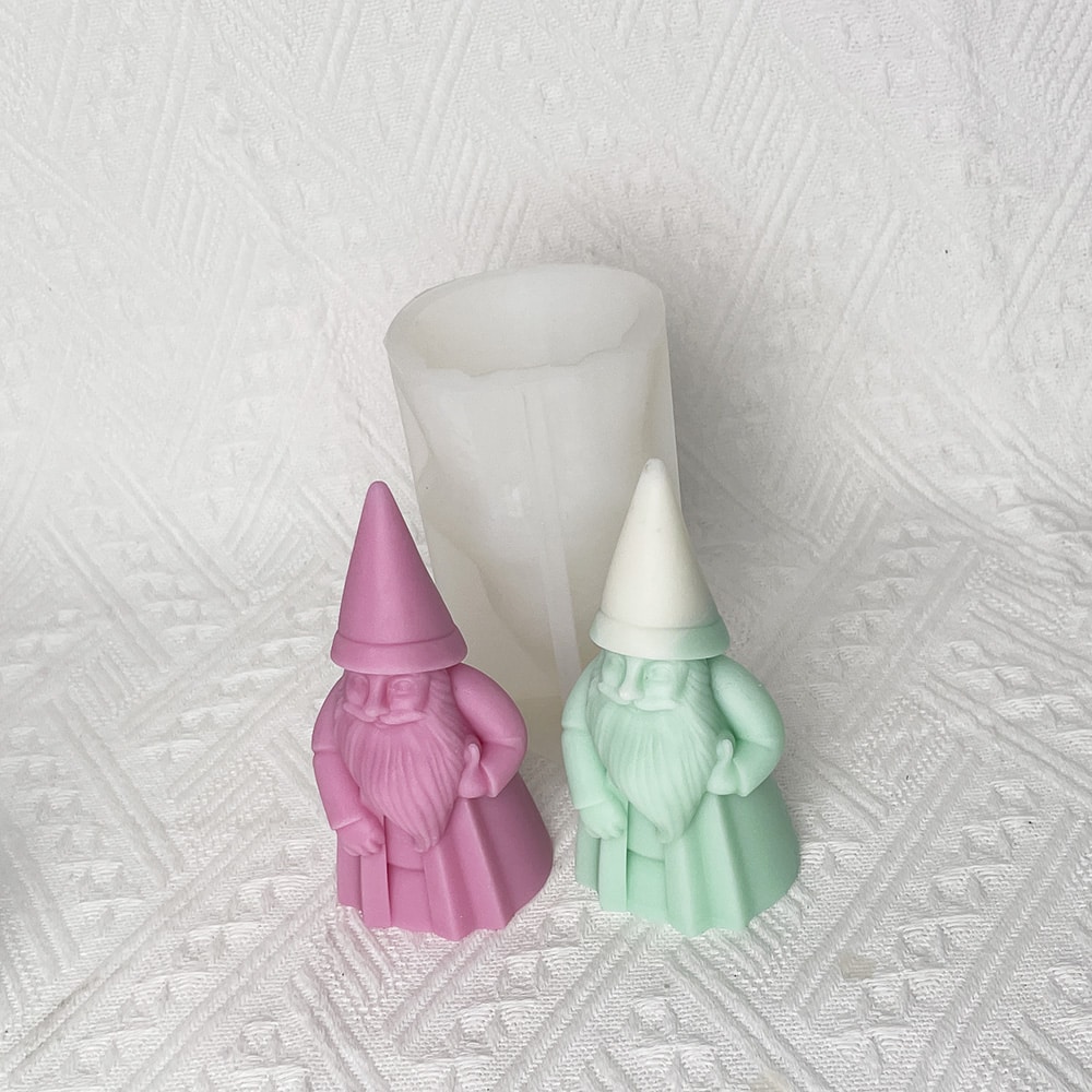 Santa Claus Candle Silicone Mold Diy Christmas Handmade Aromatherapy Expanded Fragrance Stone Candle Hand Gift Mold 8671