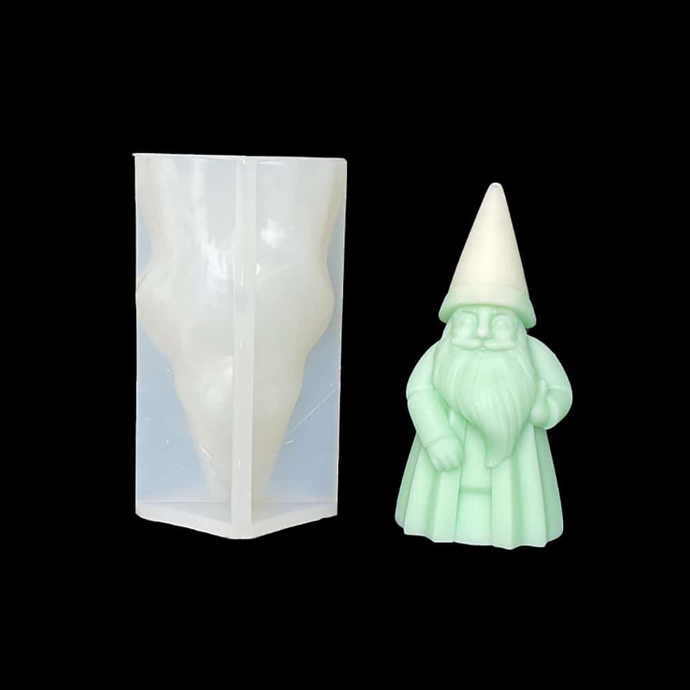 Santa Claus Candle Silicone Mold DIY Christmas Handmade Aromatherapy Expanded Fragrance Stone Candle Hand Gift Mold - Silicone Mold - 6