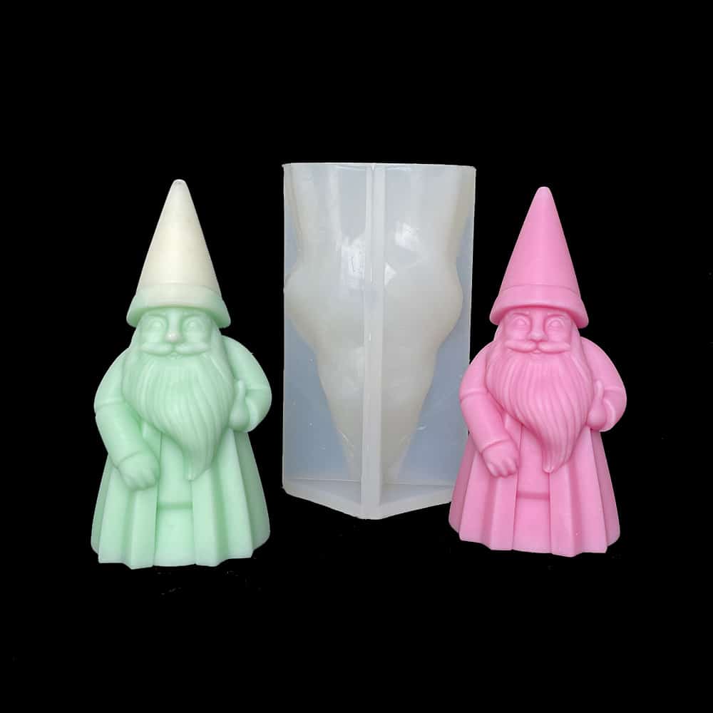 Santa Claus Candle Silicone Mold DIY Christmas Handmade Aromatherapy Expanded Fragrance Stone Candle Hand Gift Mold - Silicone Mold - 7