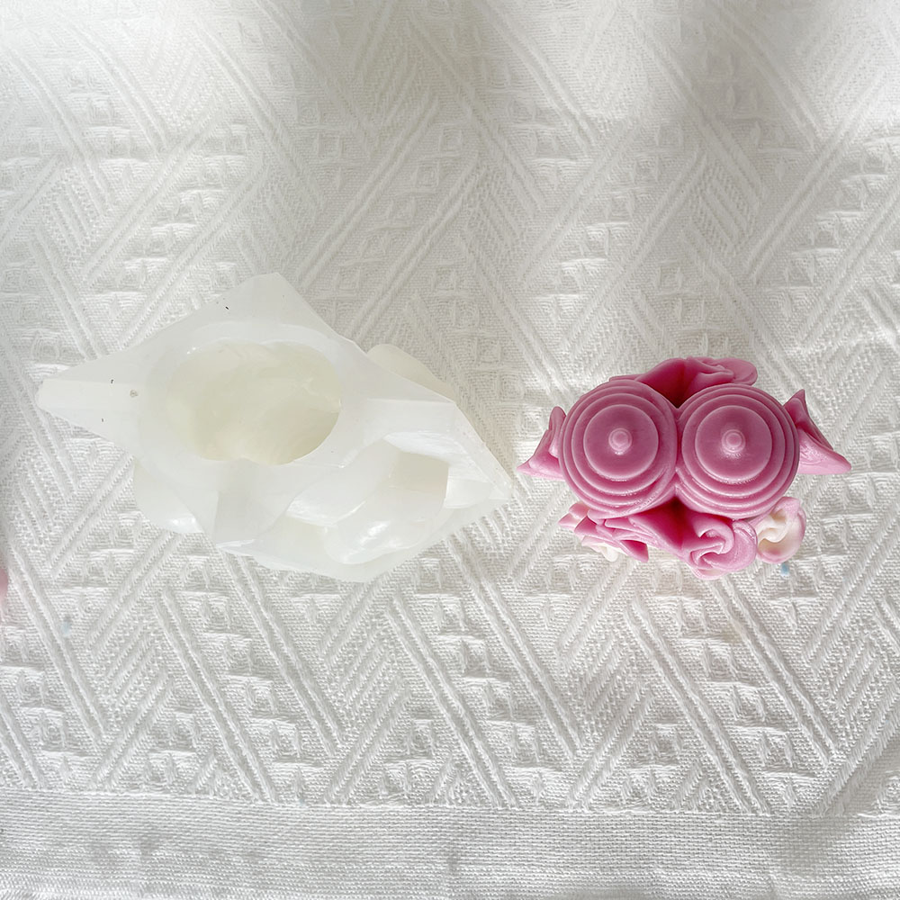 Windmill Column Aromatherapy Candle Silicone Mold For Wedding And Valentine's Day Gift, Gypsum Expanding Stone Mold 8670