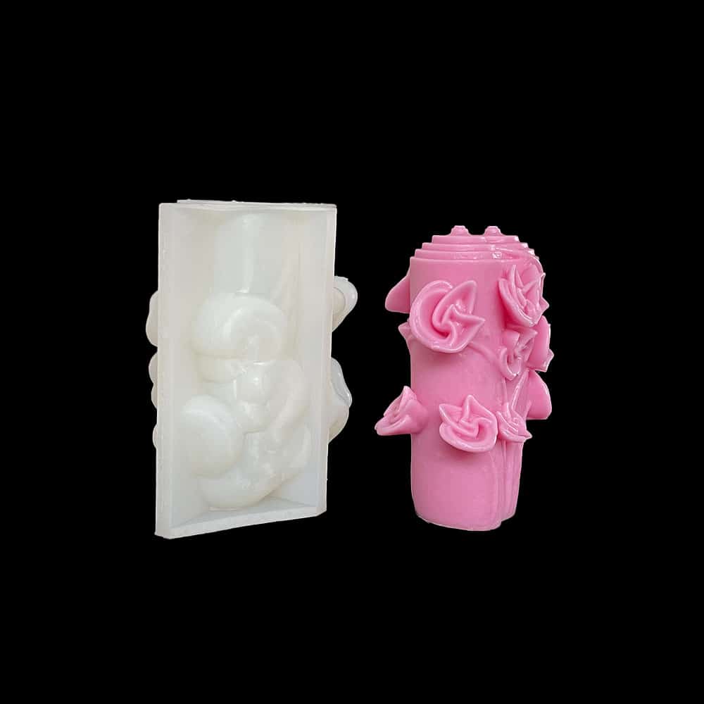 Windmill Column Aromatherapy Candle Silicone Mold For Wedding And Valentine's Day Gift, Gypsum Expanding Stone Mold 8670