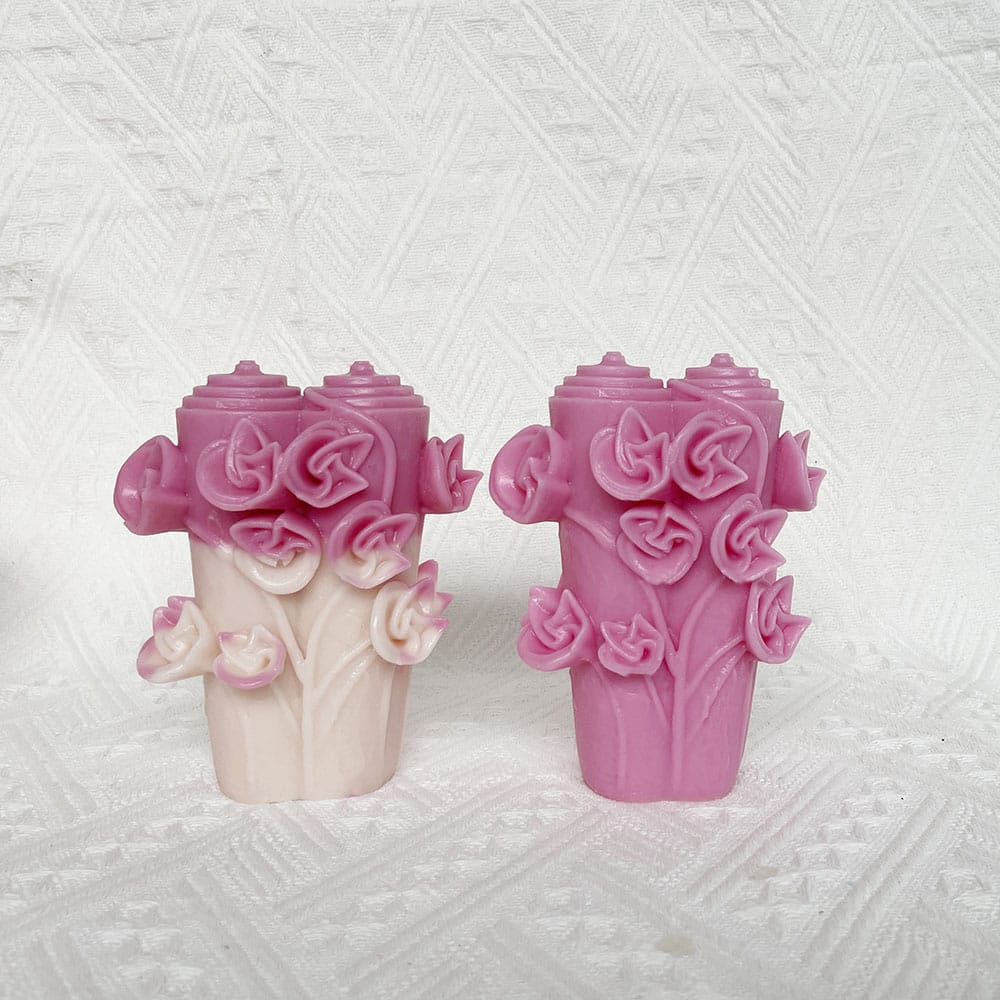 Windmill Column Aromatherapy Candle Silicone Mold For Wedding And Valentine's Day Gift, Gypsum Expanding Stone Mold 8670