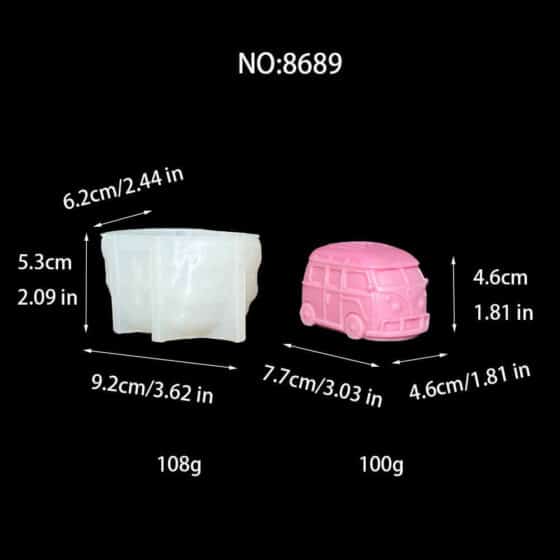 Mini Bus Silicone Mold: Create Adorable Miniature Bus Candies And Diy Crafts 8689