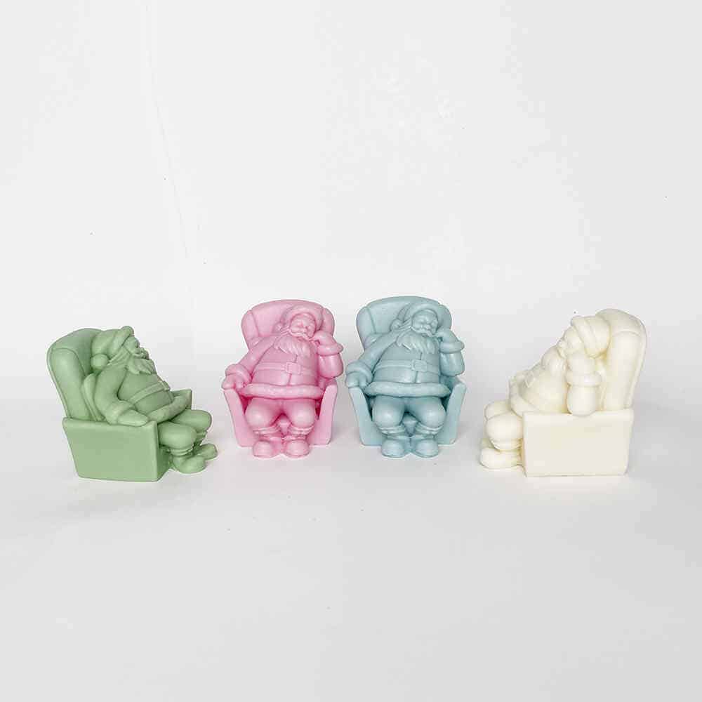 Santa Claus Silicone Mold for Festive Sofa Decorations - candle mold - 6