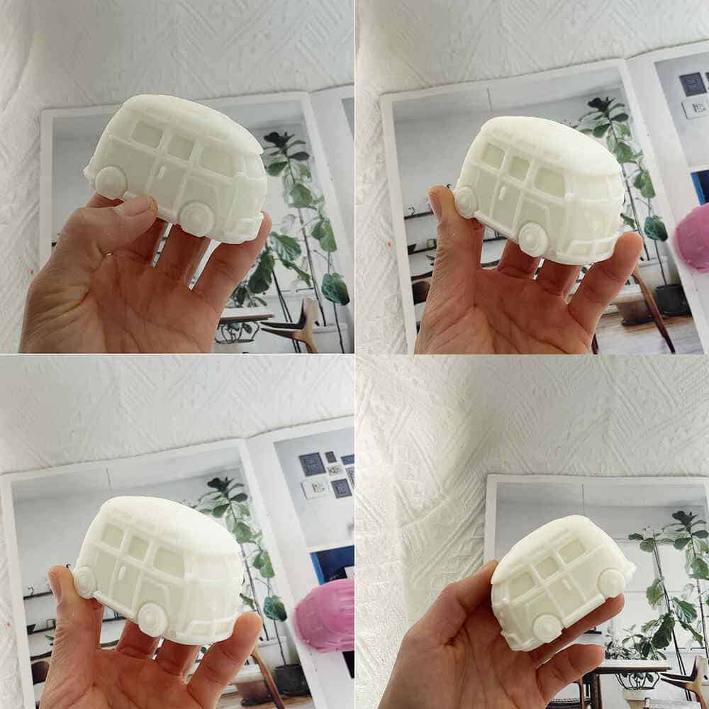 Mini Bus Silicone Mold: Create Adorable Miniature Bus Candies and DIY Crafts - candle mold - 5