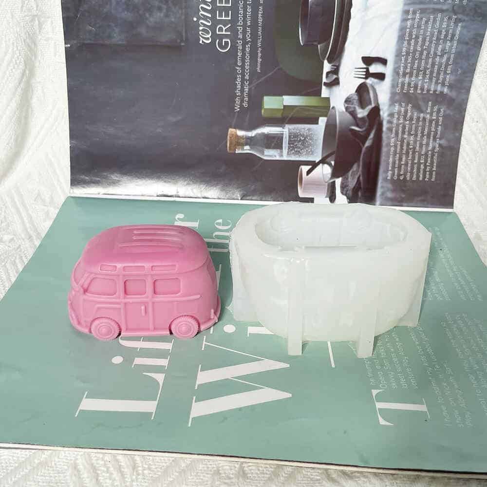 Mini Bus Silicone Mold: Create Adorable Miniature Bus Candies And Diy Crafts 8689