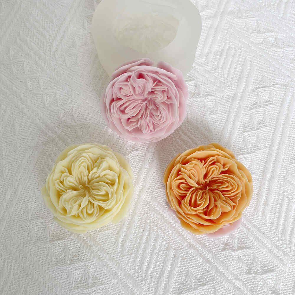 Gorgeous Austin Rose Silicone Molds: Adding Charm to Your Crafts - candle mold - 5