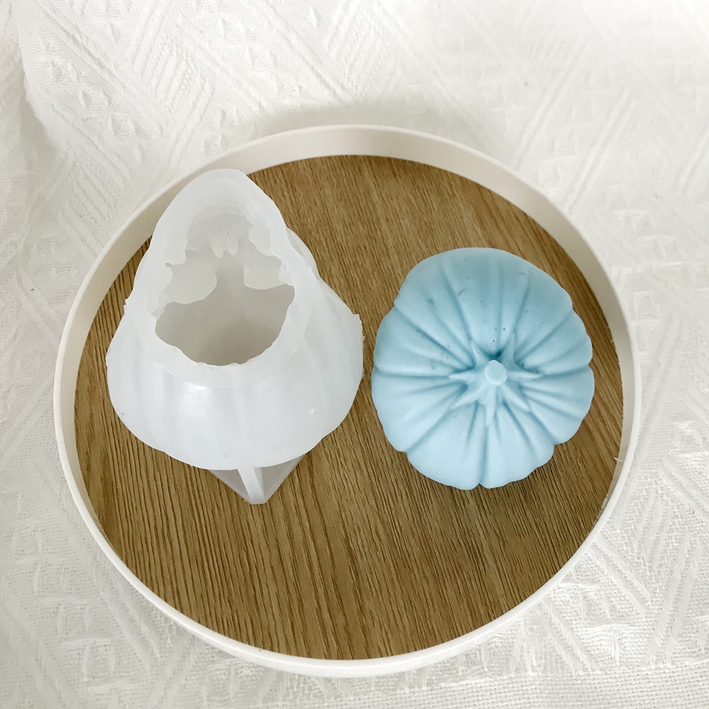 3d Pumpkin Skull Aromatherapy Candle Silicone Mold Halloween Dropper Decoration Gypsum Mold 8590