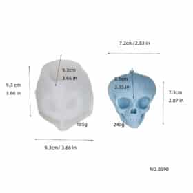 3d Pumpkin Skull Aromatherapy Candle Silicone Mold Halloween Dropper Decoration Gypsum Mold 8590