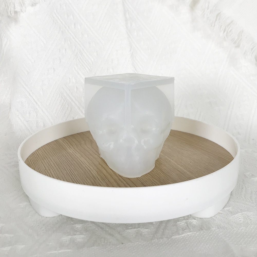 3d Pumpkin Skull Aromatherapy Candle Silicone Mold Halloween Dropper Decoration Gypsum Mold 8590