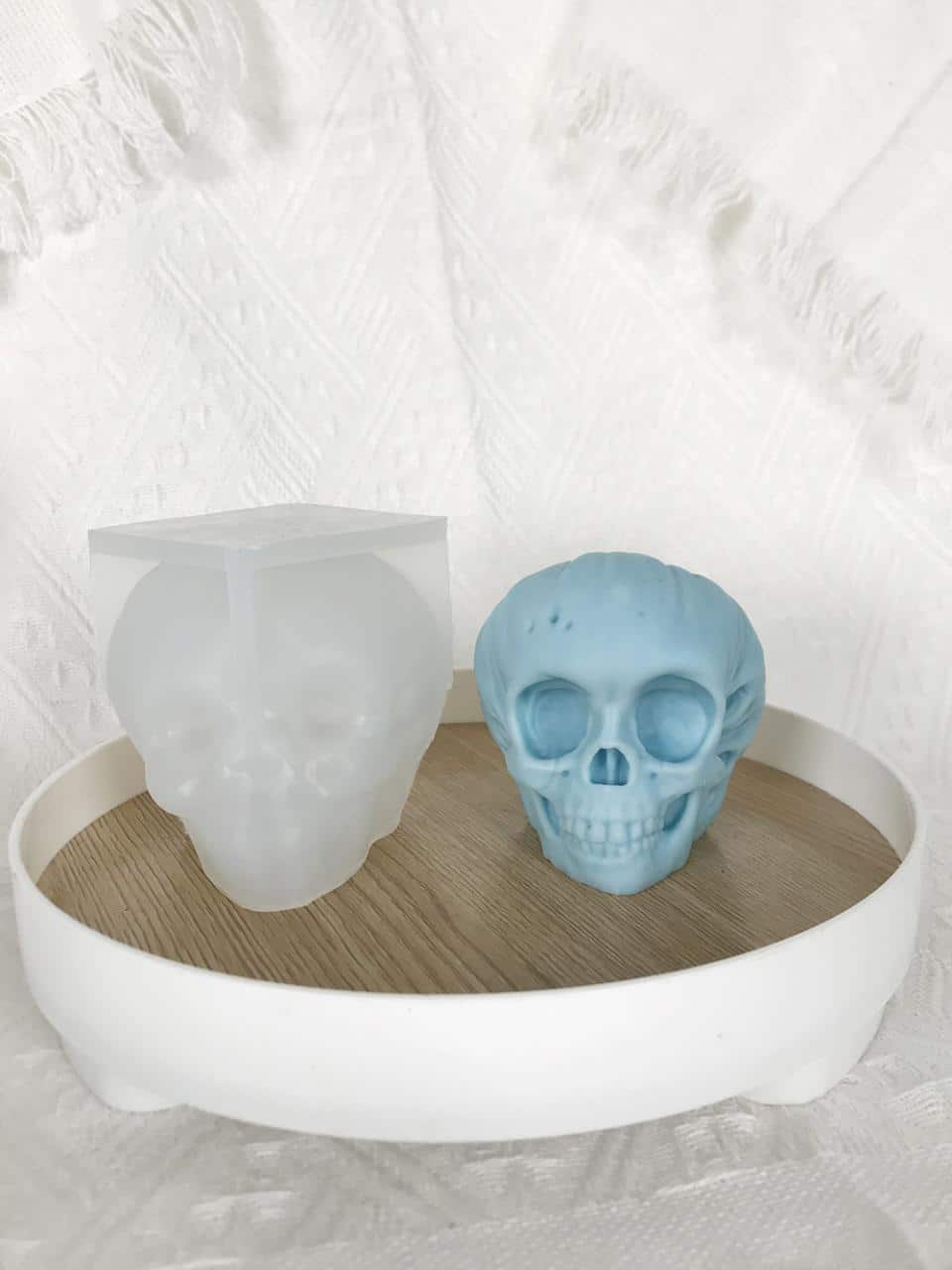 3d Pumpkin Skull Aromatherapy Candle Silicone Mold Halloween Dropper Decoration Gypsum Mold 8590