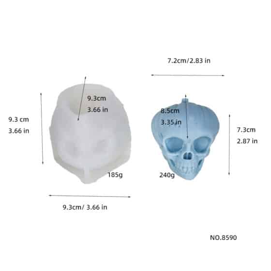 3d Pumpkin Skull Aromatherapy Candle Silicone Mold Halloween Dropper Decoration Gypsum Mold 8590