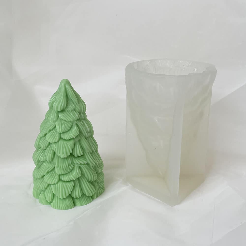 3d Santa Claus Christmas Tree Silicone Mold Christmas Aromatherapy Candle Home Decoration Gypsum Mold 8613l
