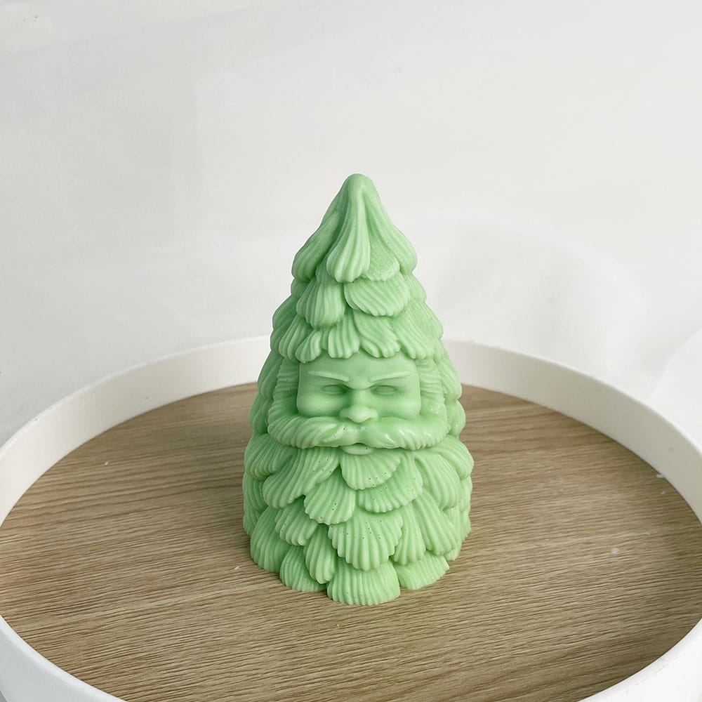 3d Santa Claus Christmas Tree Silicone Mold Christmas Aromatherapy Candle Home Decoration Gypsum Mold 8613l