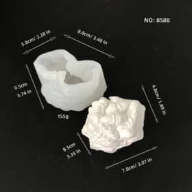 3d Skeleton Hand Gesture Silicone Mold Aromatherapy Candle Halloween Gypsum Ornament Candle Mold 8588