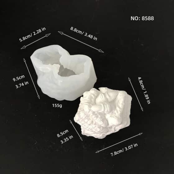 3d Skeleton Hand Gesture Silicone Mold Aromatherapy Candle Halloween Gypsum Ornament Candle Mold 8588