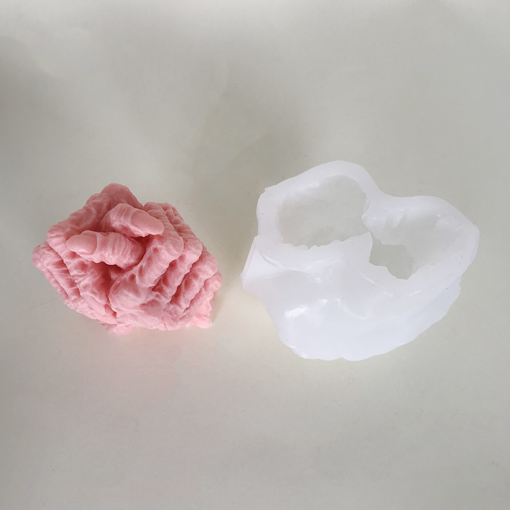 3d Skeleton Hand Gesture Silicone Mold Aromatherapy Candle Halloween Gypsum Ornament Candle Mold 8588
