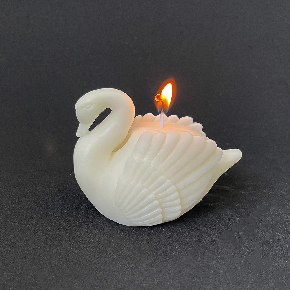 3d Swan Silicone Mold - Swan-shaped Cake Mold For Gypsum And Aromatherapy Candles 8334