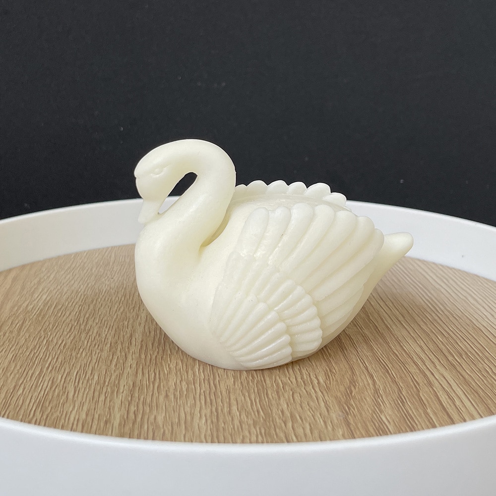 3d Swan Silicone Mold - Swan-shaped Cake Mold For Gypsum And Aromatherapy Candles 8334