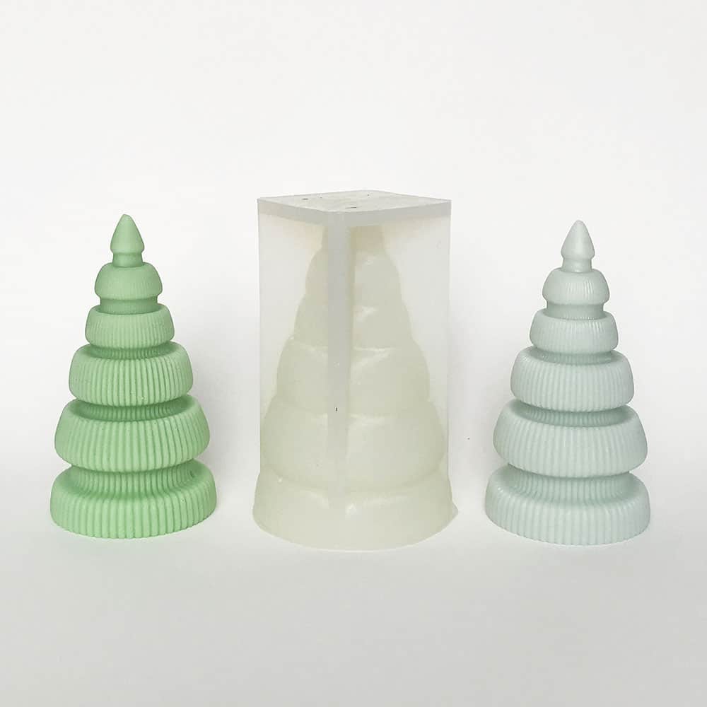 Christmas Tree Aromatherapy Candle Grinding Tool Resin Gypsum Pendant Silicone Mold 8615l