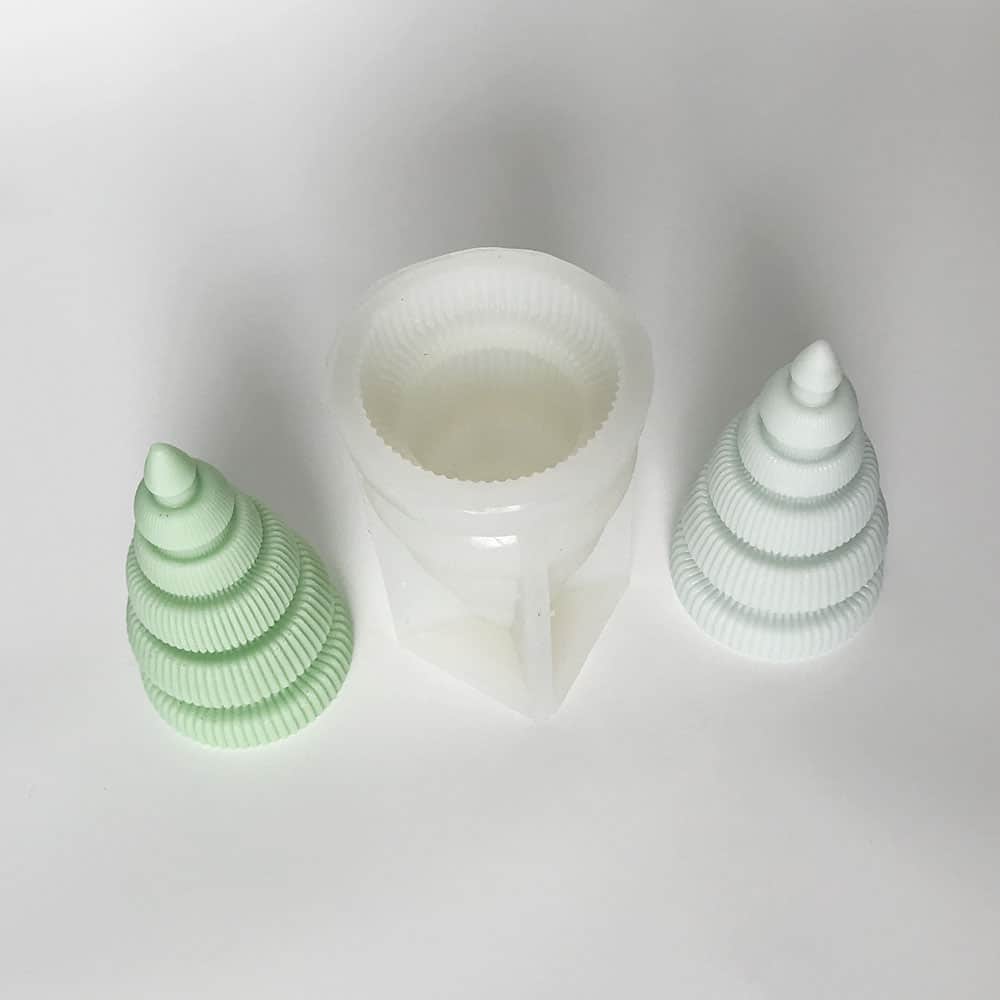 Christmas Tree Aromatherapy Candle Grinding Tool Resin Gypsum Pendant Silicone Mold 8615l