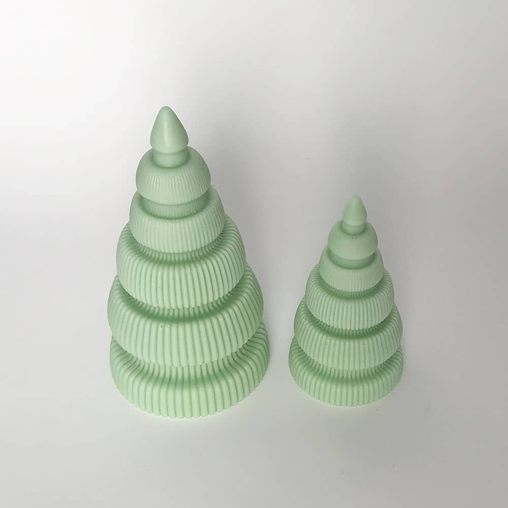 Christmas Tree Aromatherapy Candle Grinding Tool Resin Gypsum Pendant Silicone Mold 8615l
