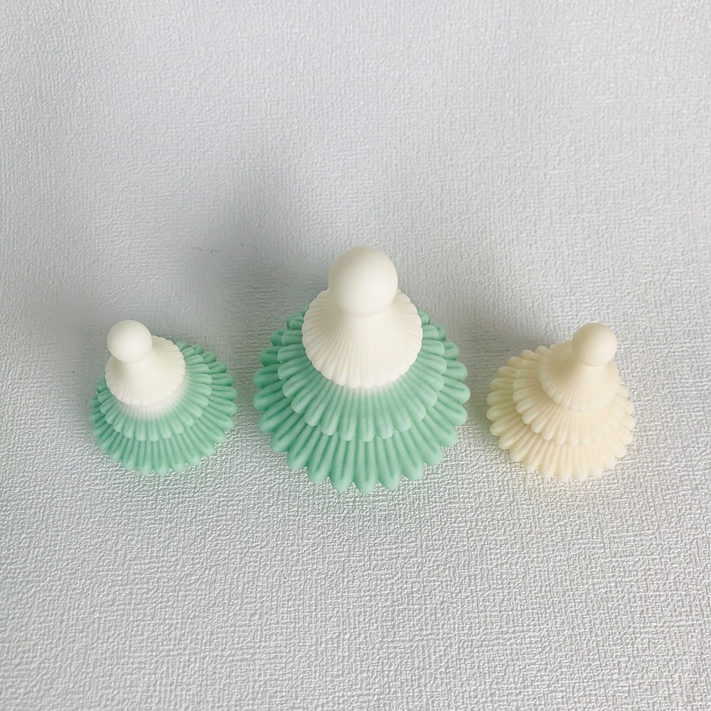Christmas Tree Aromatherapy Candle Mold Handmade Drip Glue Gypsum Christmas Decoration Silicone Mold 8603s