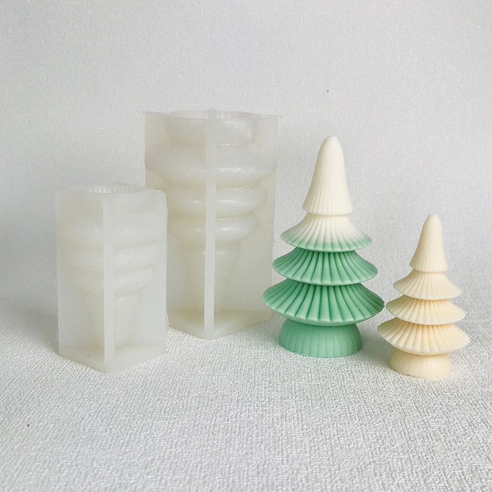Christmas Tree Candle Silicone Mold Expanded Fragrance Stone Candle Christmas Decoration Decoration Decoration Decoration Mold 8604l