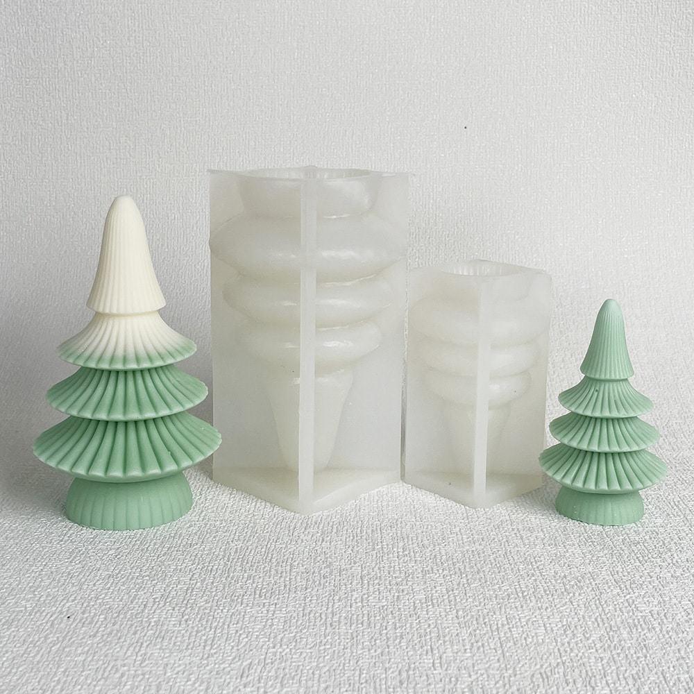 Christmas Tree Candle Silicone Mold Expanded Fragrance Stone Candle Christmas Decoration Decoration Decoration Decoration Mold 8604l