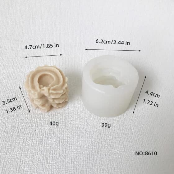 Cookie Candle Silicone Mold Fragrant Diy Chocolate Decorative Cake Baking Candle Mold 8607
