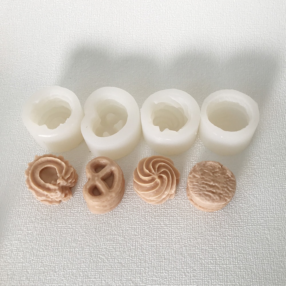 Cookie Candle Silicone Mold Fragrant Diy Chocolate Decorative Cake Baking Candle Mold 8607