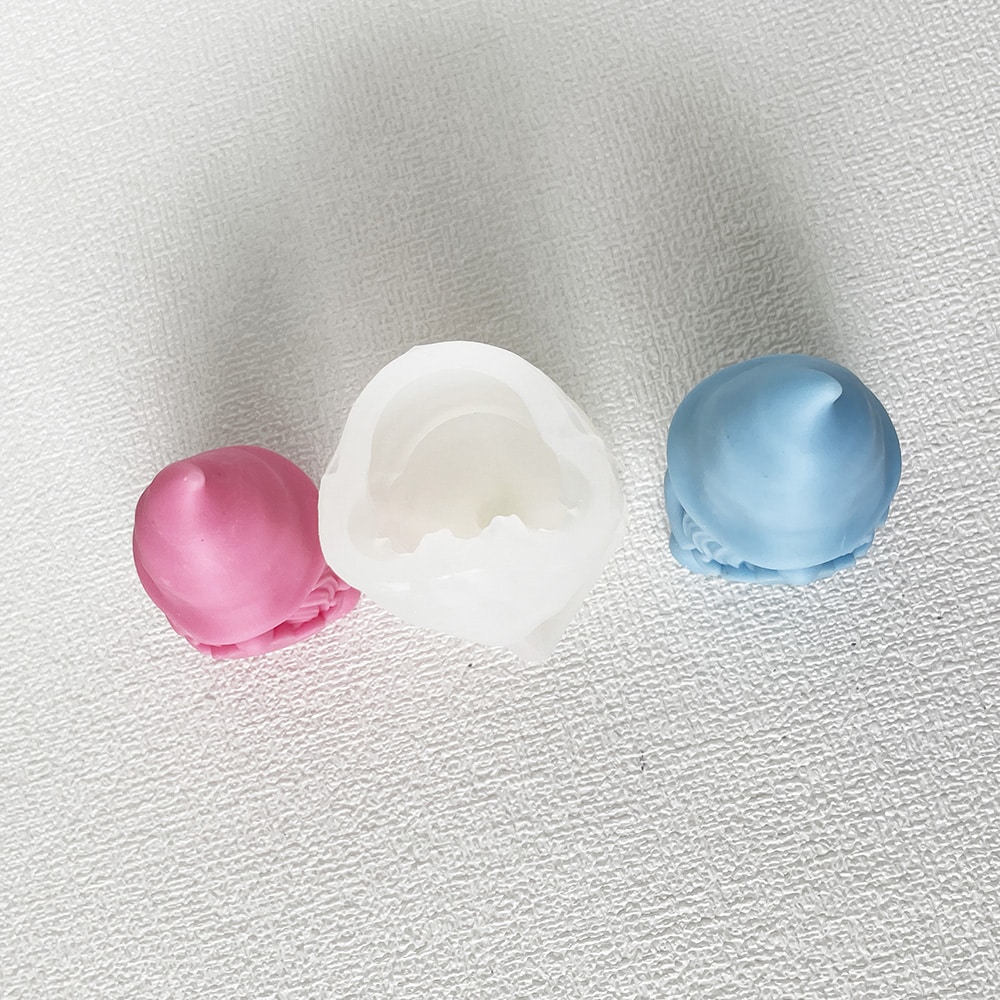 Faceless Doll Dwarf Silicone Mold Aromatherapy Candle Gypsum Decoration Dropping Glue Mold 8618