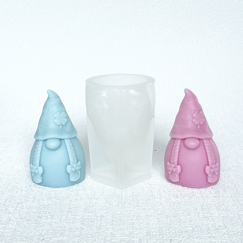 Faceless Doll Dwarf Silicone Mold Aromatherapy Candle Gypsum Decoration Dropping Glue Mold 8612
