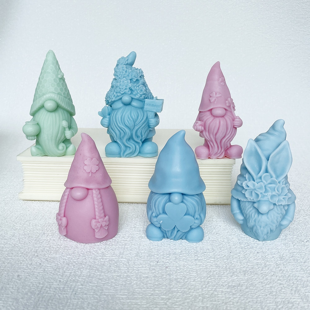 Faceless Doll Dwarf Silicone Mold Aromatherapy Candle Gypsum Decoration Dropping Glue Mold 8614