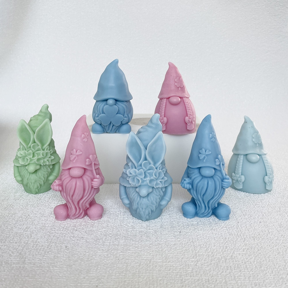 Faceless Doll Dwarf Silicone Mold Aromatherapy Candle Gypsum Decoration Dropping Glue Mold 8614