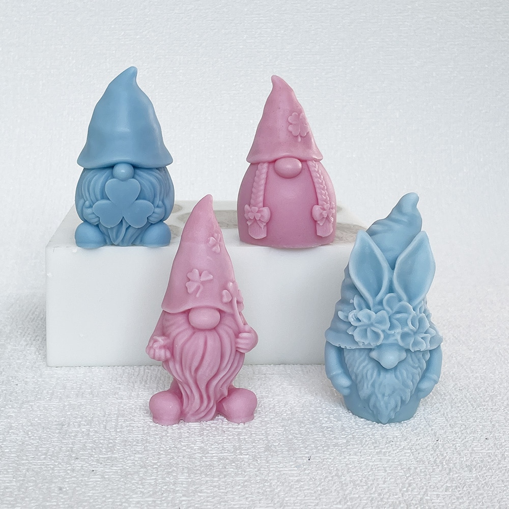 Faceless Doll Dwarf Silicone Mold Aromatherapy Candle Gypsum Decoration Dropping Glue Mold 8614