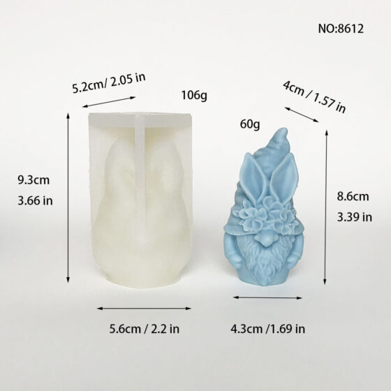 Faceless Doll Dwarf Silicone Mold Aromatherapy Candle Gypsum Decoration Dropping Glue Mold 8612