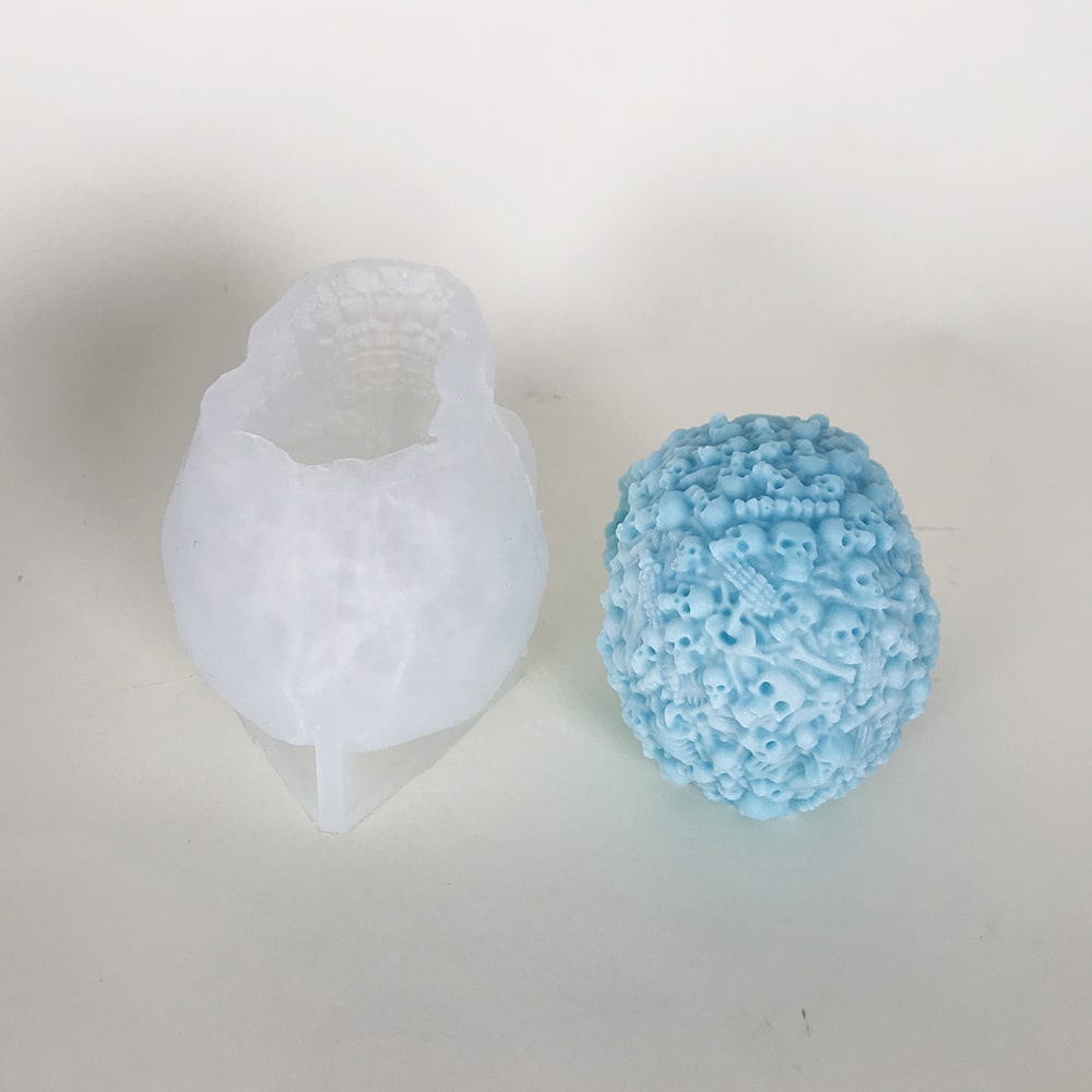 Full Of Small Skeletons Candles Silicone Molds Diy Resin Drop Glue Decorations Halloween Molds 8592