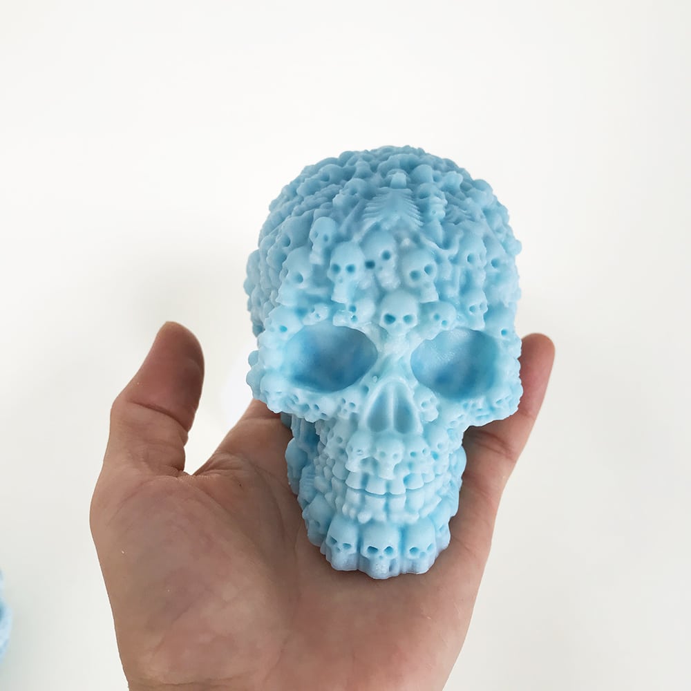 Full Of Small Skeletons Candles Silicone Molds Diy Resin Drop Glue Decorations Halloween Molds 8592