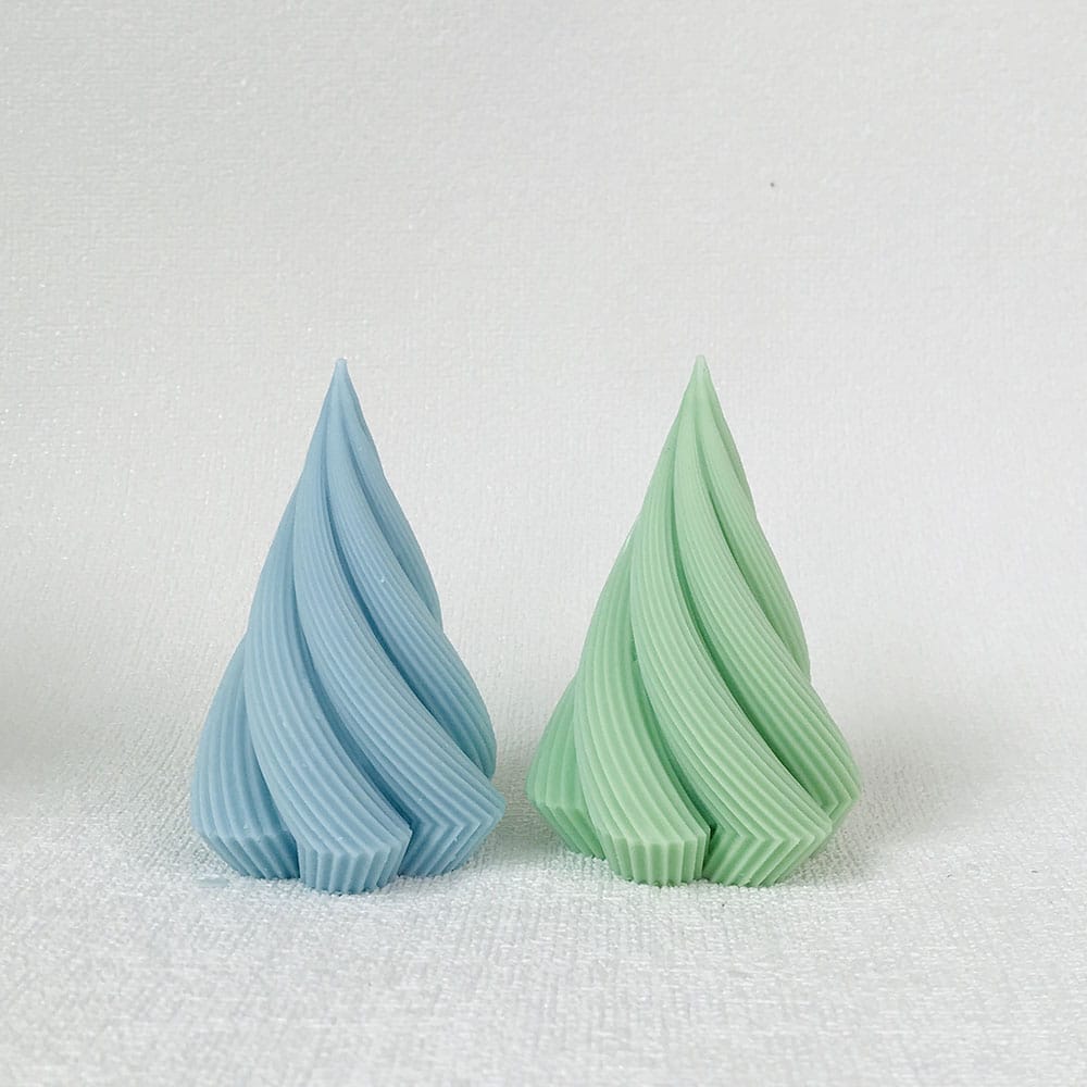 Geometric Rotating Stripe Cone Candle Mold Art Aromatherapy Home Decoration Gypsum Mold 8602