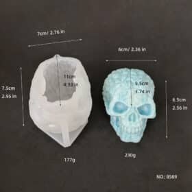 Halloween Ghost Skull Head Silicone Mold Full Of Small Ghost Skull Head Aromatherapy Candle Plaster Decoration Dropping Mold 8589