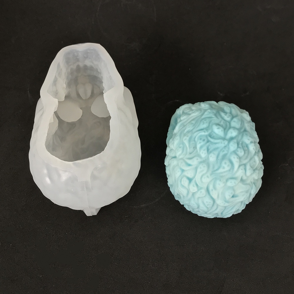 Halloween Ghost Skull Head Silicone Mold Full Of Small Ghost Skull Head Aromatherapy Candle Plaster Decoration Dropping Mold 8589
