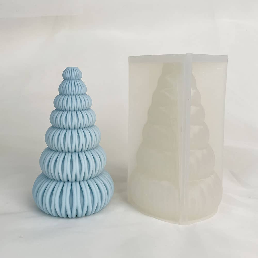Origami Christmas Tree Aromatherapy Candle Silicone Mold Expanded Fragrance Stone Christmas Decoration Ornament Mold 8605l
