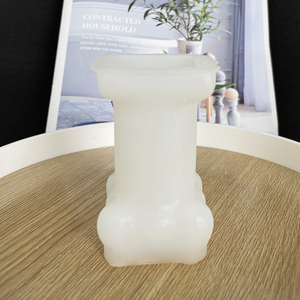 Roman Column Aromatherapy Candle Mold Nordic Column Aromatherapy Gypsum Decorative Ornaments Silicone Mold 8439