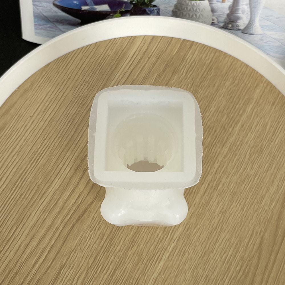 Roman Column Aromatherapy Candle Mold Nordic Column Aromatherapy Gypsum Decorative Ornaments Silicone Mold 8439